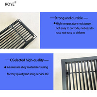 Grille de ventilation décorative en plastique ABS pour climatisation centrale, couvercle de sortie d'air, grille de retour d'air, personnalisation pour fenêtre, moderne et durable