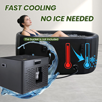 ZT Dropship : Refroidisseur de bain de glace, Baignoire de récupération, Piscine froide gonflable, Baignoire froide avec marches, Baril de plongée froide - Livraison directe usine