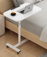 Table de chevet de chambre à coucher nouvellement conçue avec roues et bureau à 360 degrés, bureau d'entraînement, table pliante pour ordinateur portable