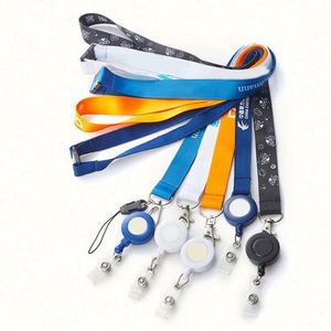 Customized Polyester Lanyard Silk Screen <b>Personalized</b> Dye Sublimation Heat Transfer <b>Keychain</b> Includes Neck ID Badge Card Holder - Product Image 6