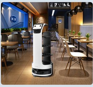 <span class=keywords><strong>Robot</strong></span> <span class=keywords><strong>de</strong></span> Entrega Autónomo con Carga Automática para Servicio <span class=keywords><strong>de</strong></span> Comida en Restaurantes, Robots <span class=keywords><strong>de</strong></span> Entrega <span class=keywords><strong>de</strong></span> Alimentos para Restaurantes - Product Image 2