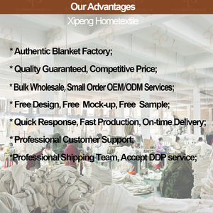 Nhà Máy Bán Buôn Siêu Mềm Ấm Cúng Ấm Áp Hai Lớp Lông Cừu Chăn Tùy Chỉnh Jacquard Logo Flannel Sherpa Ném Chăn Cho Mùa Đông - Product Image 6