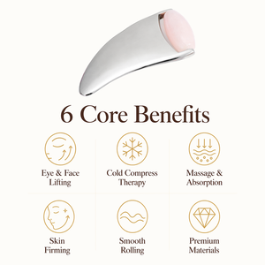 OEM <span class=keywords><strong>Rouleau</strong></span> de massage facial et corporel 2-en-1 en <span class=keywords><strong>quartz</strong></span> rose et <span class=keywords><strong>jade</strong></span>, outil de massage facial, <span class=keywords><strong>rouleau</strong></span> de massage en <span class=keywords><strong>jade</strong></span> et Gua Sha en métal - Product Image 6