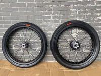 Kit de roues Supermoto Surron Light Bee X Segway X26 79 pour vélo, 17x1.6 avant, 17x2.15 arrière, moyeu CNC, jantes en aluminium
