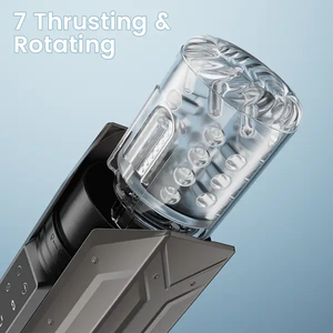 Jouets pour adultes : <span class=keywords><strong>Machine</strong></span> sexuelle de stimulation orale, masturbateur masculin vibrant et rotatif, stimulateur étanche, coupe de masturbation automatique à succion pour hommes - Product Image 2