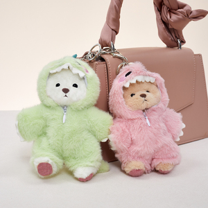 Llavero <span class=keywords><strong>de</strong></span> oso Lina articulado personalizado al por mayor para relleno <span class=keywords><strong>de</strong></span> bolsos Ita, mini colgante <span class=keywords><strong>de</strong></span> peluche <span class=keywords><strong>de</strong></span> 14 cm con disfraz <span class=keywords><strong>de</strong></span> dinosaurio - Product Image 6