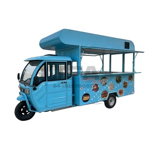Camion de vente ambulante de crème glacée à forte rentabilité avec vitrine congélateur haut de gamme en acier inoxydable pour la vente de rue - Product Image 1