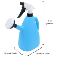 Pulvérisateur d'eau double usage Winslow & Ross 1,2 L, arrosoir en plastique, vaporisateur pour maison et bonsaï, bouteille de pulvérisation d'eau
