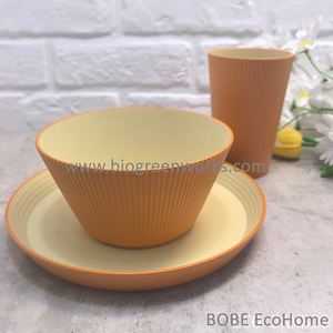 Juego de Vajilla Ecológico de RPET, Novedad 2026, 100% Plástico Reciclado, Libre de BPA, Reutilizable, Juego de Platos y Tazones - Product Image 5