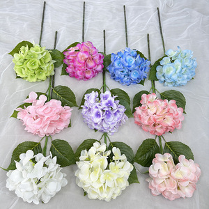 Meiyu Craft Flower Factory Bouquet d'hortensias artificiels TW54 à tige unique en caoutchouc souple pour décoration de mariage et de maison - Product Image 2