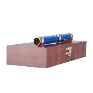 Microscope télescope 6X10 2 en 1, Portable pour enfants, jouet d'observation de la nature avec étui miroir bleu et doré - Product Image 3