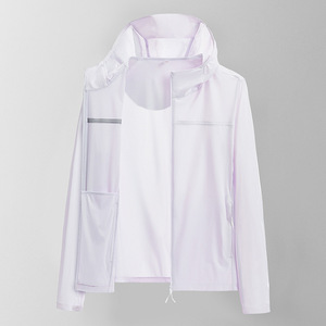 Personnalisé UPF 50 + sweat à capuche zippé femmes chemise <span class=keywords><strong>de</strong></span> soleil à manches longues veste en toile mince pour la <span class=keywords><strong>randonnée</strong></span> été vêtements <span class=keywords><strong>de</strong></span> Protection solaire en plein air - Product Image 5