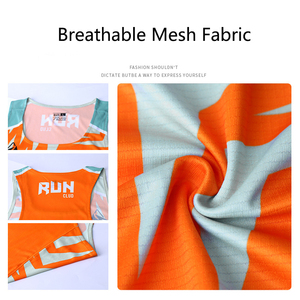 Biểu tượng tùy chỉnh liền mạch thăng hoa Tank Top giỏ bóng Mens Activewear đào tạo SINGLET cho nam giới phòng tập thể dục - Product Image 3