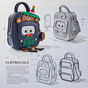 Bolsa Ita <span class=keywords><strong>de</strong></span> animales navideños Pastel personalizada con diseño <span class=keywords><strong>de</strong></span> ciervo bonito, ItaBag transparente, <span class=keywords><strong>moda</strong></span> <span class=keywords><strong>alternativa</strong></span> para exhibición <span class=keywords><strong>de</strong></span> pines - Product Image 4