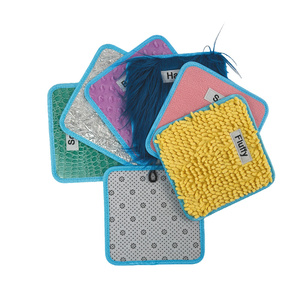 Nouveaux <span class=keywords><strong>tapis</strong></span> sensoriels en feutre 2026 pour enfants, dalles sensorielles en polyester à thème animal pour enfants autistes, jeux <span class=keywords><strong>DIY</strong></span> faits à la main pour 2-4 ans - Product Image 2