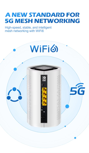 راوتر واي فاي 6 شبكي يدعم أوبن ورت، 5G للمنزل، <span class=keywords><strong>2</strong></span>.4 جيجاهرتز و5.8 جيجاهرتز، سرعة عالية 3000 ميجابت في الثانية، 11AX، ذاكرة فلاش 128 ميجابايت، فتحة بطاقة SIM مزدوجة، جدار حماية، شبكة خاصة افتراضية، جودة خدمة - Product Image 5