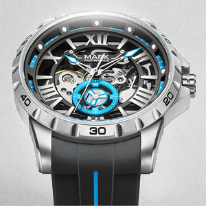 Reloj Mecánico de Lujo Deportivo para Hombre Mark Fairwhale, Caja de Acero Inoxidable, Cristal de <span class=keywords><strong>Zafiro</strong></span>, Puntero, Cronógrafo Automático, Luminoso - Product Image 3