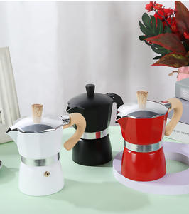 OEM classico Premium singolo tubo <span class=keywords><strong>Moka</strong></span> Italiana 1 3 6 tazze in alluminio Espresso <span class=keywords><strong>Moka</strong></span> caffettiera - Product Image 4