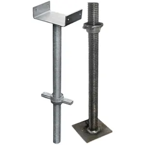 Factory price adjustable scaffolding lifting support jack base legs m34 for concrete building