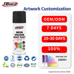 FIBSHIELD 450ml Peinture en aérosol couleur néon haute couvrance séchage rapide fluorescente <span class=keywords><strong>pour</strong></span> enseignes, artisanat, automobile et décoration - Product Image 1