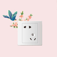 Autocollant Mural Moderne en PVC Argent Effet Miroir Fleur Feuille Vigne Design Salon Papier Peint Décoratif Maison Art Style Acrylique