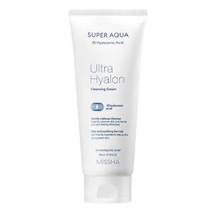Crème nettoyante Missha Super Aqua Ultra Hyalron 200 ml, hydratant pour peaux sensibles, nettoyant visage - Product Image 1