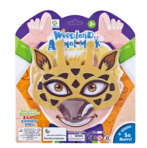 All'ingrosso tigre zebra leopardo giraffa tessuto non tessuto per bambini maschera giocattolo