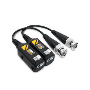 Balun de Video 2MP 5MP 8MP para Par Trenzado 400M, Conector BNC para Cámara, Monitor, Plástico ABS, Transmisión Eficiente - Product Image 2