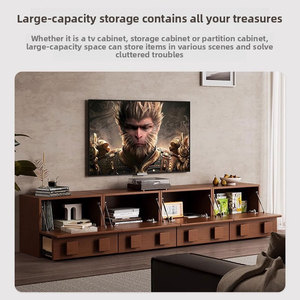 Gỗ rắn TV tủ cho phòng khách Tầng-thường vụ Carmen phong cách đơn giản TV bên tủ Modular Trung Quốc cổ đại phong cách - Product Image 2