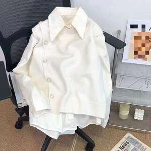 Bestseller Frühjahr 2025: Neues Modisches Zweiteiliges Set für Damen aus Bonbonfarbener Strickweste und Hemd, 2-teiliges Set Hemd und Weste - Product Image 3