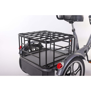 จักรยานสามล้อไฟฟ้า EU Warehouse 48V 350W 22Ah แบตเตอรี่ลิเธียม พร้อมดิสก์เบรก มอเตอร์แบบพับได้ไร้แปรงถ่าน รุ่น T1 PRO - Product Image 4