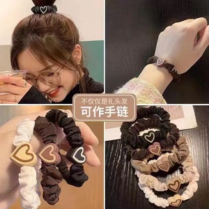 ยางรัดผมลายดอกไม้น่ารัก ผ้ามีความยืดหยุ่นสูง สำหรับผู้หญิง สไตล์ลำลอง - Product Image 2