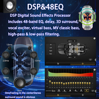 Autoradio universel 2Din 13 pouces 1920*1200 Écran tactile Navigation GPS avec CarPlay Android Auto, BT5.4, 4G, DSP & RDS