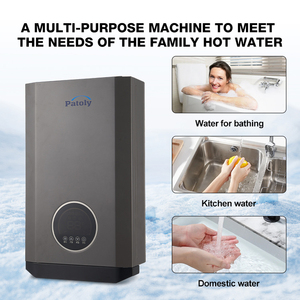 Scaldabagno a <span class=keywords><strong>Gas</strong></span> Istantaneo a Temperatura Costante da 12L e 16L per Uso Residenziale e Commerciale, Display LED, Montaggio a Parete per Tutta la <span class=keywords><strong>Casa</strong></span>, a <span class=keywords><strong>Gas</strong></span> Naturale - Product Image 4