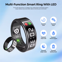 Bague Connectée SHR pour la Santé – Anneau Intelligent pour Couples, Suivi d'Activité avec Écran – Design Élégant, Surveillance Avancée de la Santé