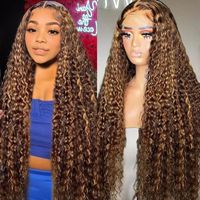 Vente en gros de magnifiques perruques brésiliennes multicolores longues et grandes tailles, densité 150%, cheveux humains véritables, dentelle HD pour perruques sans colle à dentelle frontale