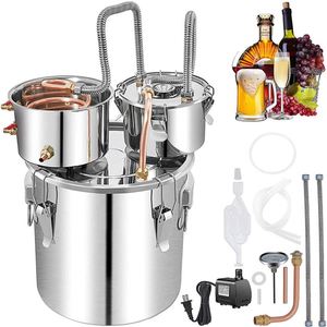 Kit de Destilación de Alcohol de Acero Inoxidable, 5 Galones/19L, para Uso Doméstico, Equipo de Destilación de Vino - Product Image 2