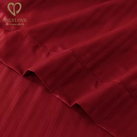 Parures de draps de luxe en polyester rayé marin certifiées OEKO-TEX 200TC pour hôtels (vente en gros)