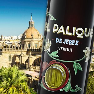 Fabriqué en Espagne EL PALIQUE DE JEREZ Vermouth 750ml Vin apéritif mi-sucré à servir avec une petite tranche de pomme - Product Image 3
