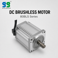 Moteur BLDC GOLDGUN 48V 500W 3000RPM 80mm 1.6N.m avec contrôleur pour utilisation dans les machines textiles et les lignes d'emballage