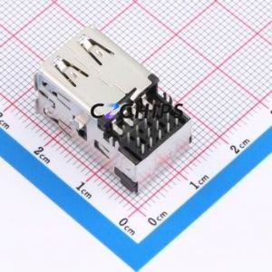 UEA1123-8B414-7H USB Connector Through hole Component (THT) Connector Type-A USB 3.0 Female Sink Board - Product Image 2