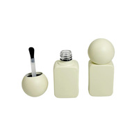 Flacon vide pour gel à ongles de 13 ml, flacon en verre pour vernis à ongles anti-lumière de 9,5 ml, flacon en verre rechargeable pour cosmétiques et nail art