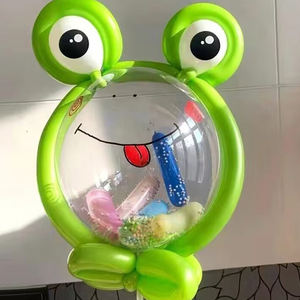 5 इंच सफेद कार्टून पशु नेत्रगोलक मुद्रित आंखें डिय लेटेक्स गुब्बारे - Product Image 6