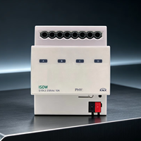 Actionneur de commutation KNX 4 voies 230V AC, montage sur rail DIN, protection IP20, capacité de coupure 10A pour la domotique et l'automatisation des bâtiments
