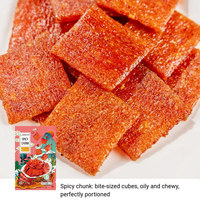 LAKEXIXI - Snack de Gluten Frito Picante Estilo Chino, Certificado Halal, Latiao, OEM, Etiqueta Privada, Venta al por Mayor, Exportación