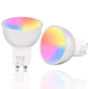 Lámpara Inteligente WiFi RGB con Control por Aplicación Tuya, Regulable, 85-265V 5W, Compatible con <span class=keywords><strong>Alexa</strong></span> y Google Assistant, Iluminación Interior - Product Image 1