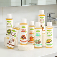 Huile de massage corporelle naturelle multi-usages à base de plantes (argan/avocat/coco/ricin/jojoba) pour la peau