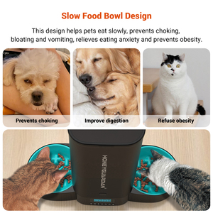 Venta Directa de Fábrica, Nuevo Producto, Comederos Lentos para Mascotas de Doble Cara, Comedero Automático para Mascotas con Cubierta Totalmente Sellada para Evitar que los Alimentos se Caigan - Product Image 4