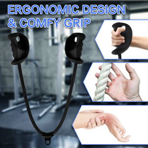 Cordes de triceps de gymnastique robustes attachements de machine de câble de <span class=keywords><strong>poulie</strong></span> d'haltérophilie avec la <span class=keywords><strong>corde</strong></span> de triceps de forme physique d'entraînement de muscle de bras arrière - Product Image 5