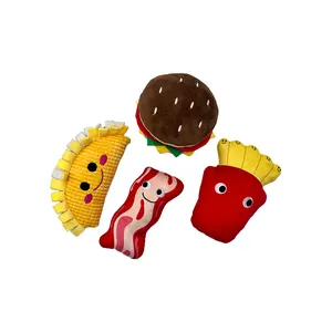 Sevimli köpek oyuncak özel köpek peluş oyuncak yeni meyve ve dondurma simülasyon yumuşak oyuncaklar